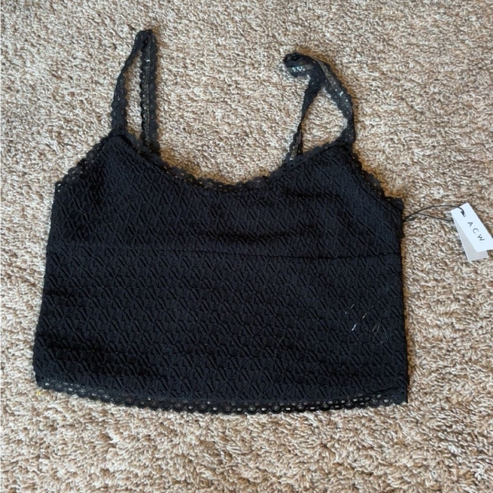 Black Lace Women's Top